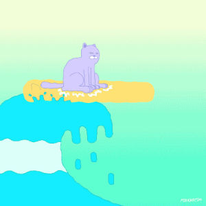missing,henry the worst,cat,fox,water,artists on tumblr,japan,ocean,wave,animation domination,fox adhd,foxadhd,surf,surfing,henry bonsu,tsunami,surfs up,animation domination high def