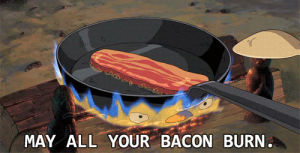 cartoon,adventure time,bacon,howls moving castle