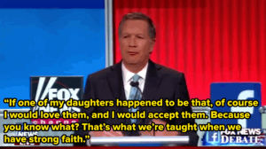 john kasich,news,politics,mic,lgbtq,gop,marriage equality,megyn kelly,gop debate,same love marriage