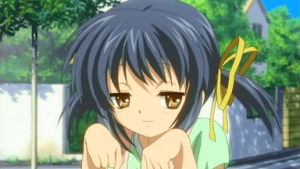 funny,anime,cute,smile,laughing,mei,clannad,mischevious,mei sunohara,sunohara mei