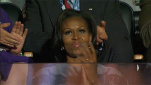 clapping,michelle obama,applause