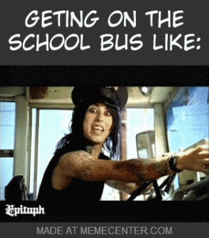 bus,ronnie radke,music,music video,meme,rock,school,singer,band,emo,escape the fate,band members,etf,the walking dead 30 day challenge