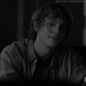 black and white,smile,american horror story,ahs,tate,bampw,ahs tate,bscmine