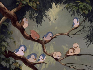 birds,snow white,disney,snow white and the seven dwarves