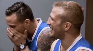 laughing,laugh,ufc,tuf,the ultimate fighter redemption,the ultimate fighter,cracking up,tj dillashaw,tuf 25,tuf25,laughin