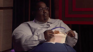 fried chicken,eating,hannibal buress,the eric andre show,junk food,fatty,comfort eating,eat your emotions,eat your feelings,stress eating,emotional eating