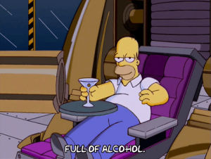 martini,booze,happy hour,drunk,season 15,buzzed,homer simpson,episode 9,15x09,5 oclock,full of alcohol
