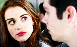 bus,tv,movies,teen wolf,dylan obrien,holland roden,stare