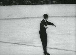 figure skating,ice skating,vintage,1964,axel,sports,jump,olympics,1960s,spin,throwback,nailed it,winter olympics,innsbruck,sports history,bronze medal,1964 innsbruck olympics,scott allen,double axel,axel jump