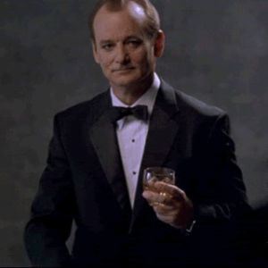 youre welcome,drink,bill murray,pointing