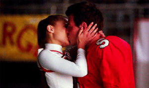 kissing,couple,finn hudson,glee,football,high school,quinn fabray