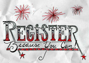 typography,vote,register,register to vote,power of 12,national voter registration day,925nvrd