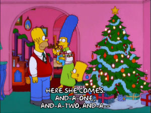 homer simpson,happy,bart simpson,marge simpson,christmas,episode 6,maggie simpson,season 13,tree,13x06,dressed up