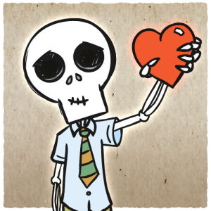 valentines day,love,heart,valentine,skeleton,studio 360,my gify valentine