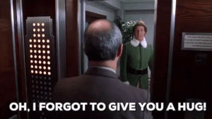 will ferrell,elf,christmas movies,oh i forgot to give you a hug