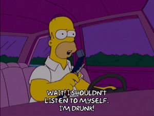 drunk,homer simpson,angry,episode 15,upset,season 15,tired,15x15,trying to start car