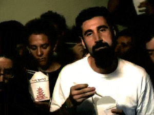 system of a down,serj tankian,soad,celebrities,eating,not amused,not impressed