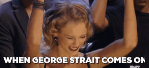 george strait,george,music,happy,dancing,taylor swift,country music,taylor,celebrating