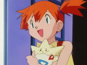 from russia with love,misty,togepi,anime,pokemon,kawaii