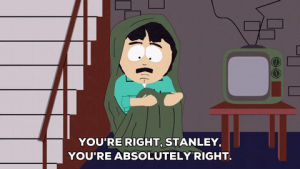 television,scared,worried,randy marsh,hiding
