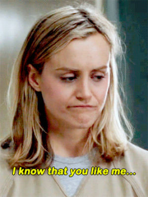 taylor schilling,crazy eyes,netflix,tv,television,set,orange is the new black,oitnb,piper chapman,uzo aduba,oitnbedit,pinkmanjesse,suzanne warren,if you want justice youve come to the wrong place