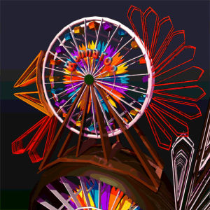 ferris wheel,thanksgiving,music,trippy,turkey,bonnaroo,dax norman
