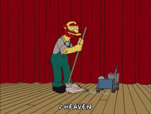 mopping,dancing,episode 12,singing,season 17,cleaning,groundskeeper willie,17x12