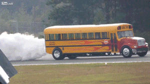 bus,drag racing,fire,win,school,kids,cool,ride