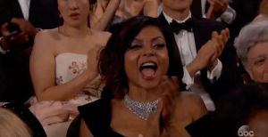 clap,oscars,academy awards,clapping,applause,oscars 2017,academy awards 2017,taraji p henson