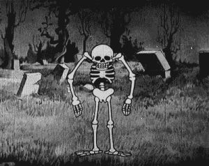 skeleton,black and white,vintage horror,vintage