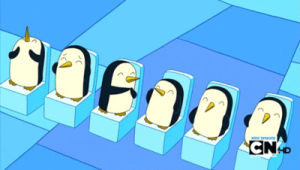 adventure time,penguins,applause,clap,victory,penguins of the ice king