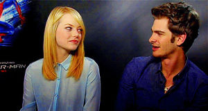 peter parker,emma stone,andrew garfield,gwen stacy,andrew and emma,amazing spiderman