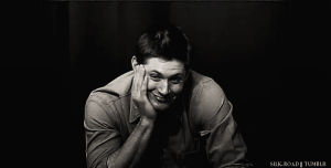 dean winchester,cute,black and white,smile,supernatural,picture,perfect,beautiful,jensen ackles,forever,sobrenatural