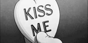 kiss,kissing,minnie mouse,mickey mouse,valentines day,kiss me,kisses,candy heart,conversation heart