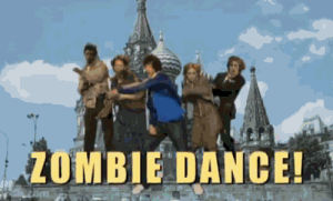 zombies,dance,crazy,russia,green screen