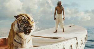 boat,roar,tiger,life of pi,movie,animals,water,animal,ocean,big cat,cat