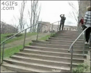 fail,bike,stairs
