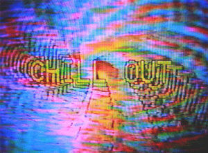 vhs,chill out,chill,420,trippy,retro,psychedelic,neon,analog,the current sea,sarah zucker,thecurrentseala,brian griffith,vortex,feedback,retrofuture