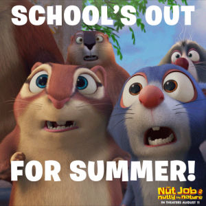 schools out,the nut job,animation,summer break,nut job 2,cute critters
