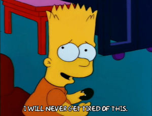 bart simpson,amused,season 3,episode 14,3x14,entertained,never get tired,simpsons