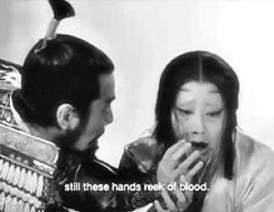 throne of blood,toshiro mifune,film,black and white,50s,isuzu yamada