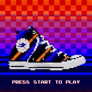 press start,video games,glitch,retro,video game,pixels,haydiroket,converse,chuck taylor,made by you,press start to play,art
