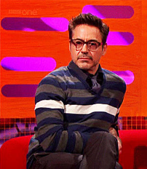 chilling,robert downey jr,glasses,funny face,mod,stripes,swater