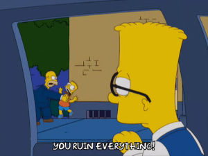 homer simpson,bart simpson,season 20,angry,mad,episode 3,frustrated,20x03,alter ego