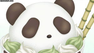 anime,animation,food,animal,bear,panda,penguin,ice cream,polar bear,panda bear,food drink