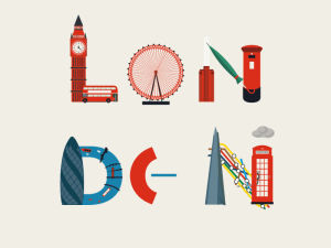 london,animation,illustration,typography,shard,buildings,artists on tumblr,shapes,big ben