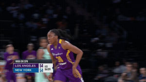 reaction,basketball,excited,wnba,pumped,having fun,head nod,los angeles sparks,la sparks,nneka ogwumike,whoop ass,lets go