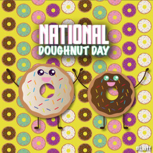donuts,donut,doughnut,doughnuts,day,holiday,national,laff