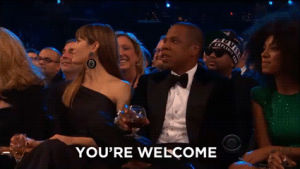 beyonce,memes,grammys,cbs,jayz,youre welcome,tux,diannamcd,hov