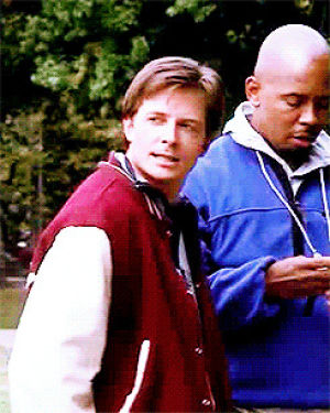 michael j fox,90s,mike flaherty,spin city,that jacket is truly a blessing
